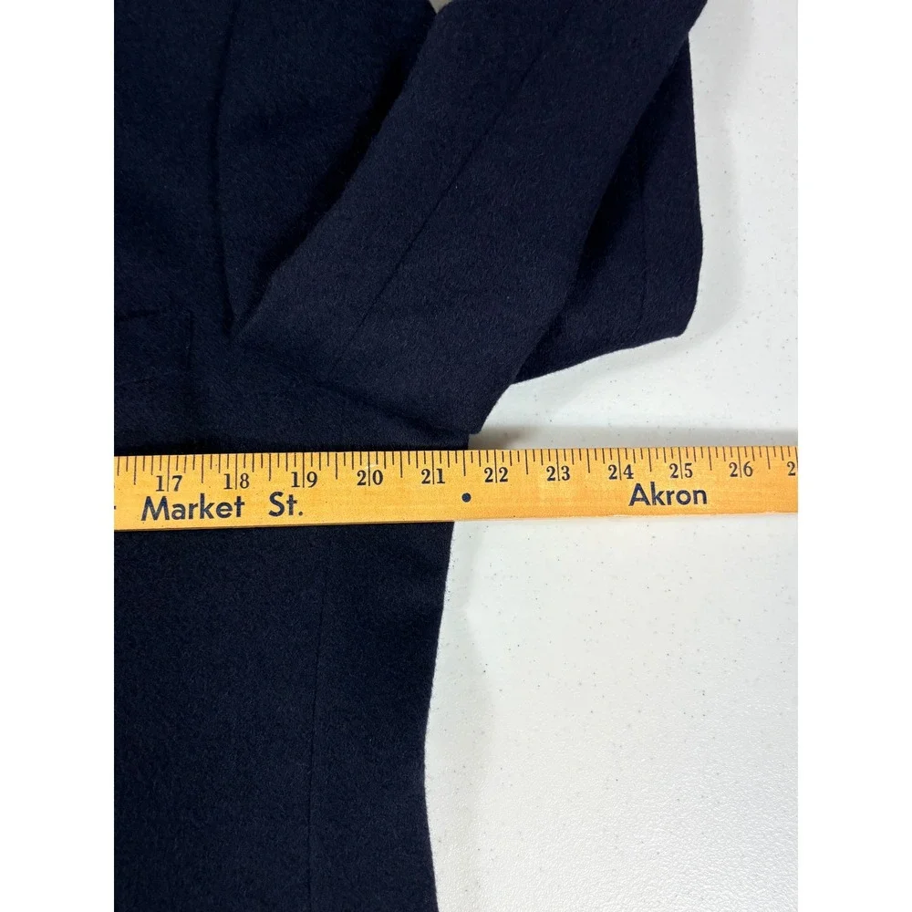 Turnbury Mens 40L Navy Blue 100% Camel Hair Blazer Sport Coat Paisley Lined NICE